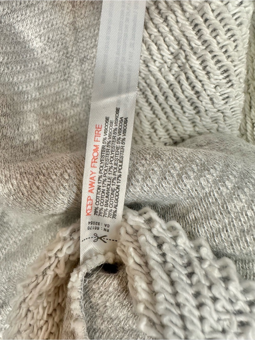 NWT Free People Free-est Simone Hoodie Sweatshirt Gray Oversized Cotton - Picture 5 of 8